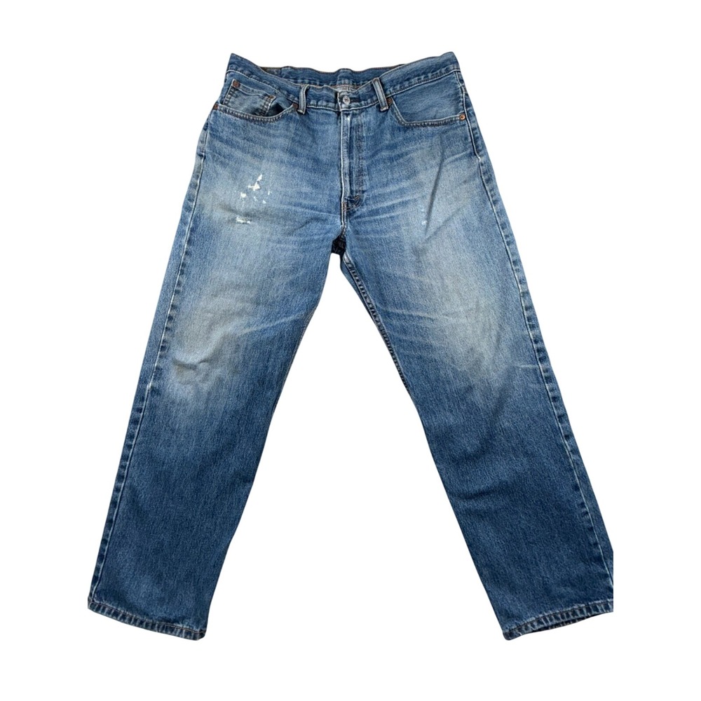 Levi's 550 Regular Fit Jeans Mens 38x30 Blue Denim Mid Rise Straight Leg Outdoor